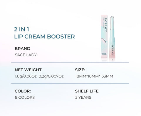 SACE LADY 2-in-1 Lip Cream Booster – Lip Liner & Soft Matte Lip Cream
