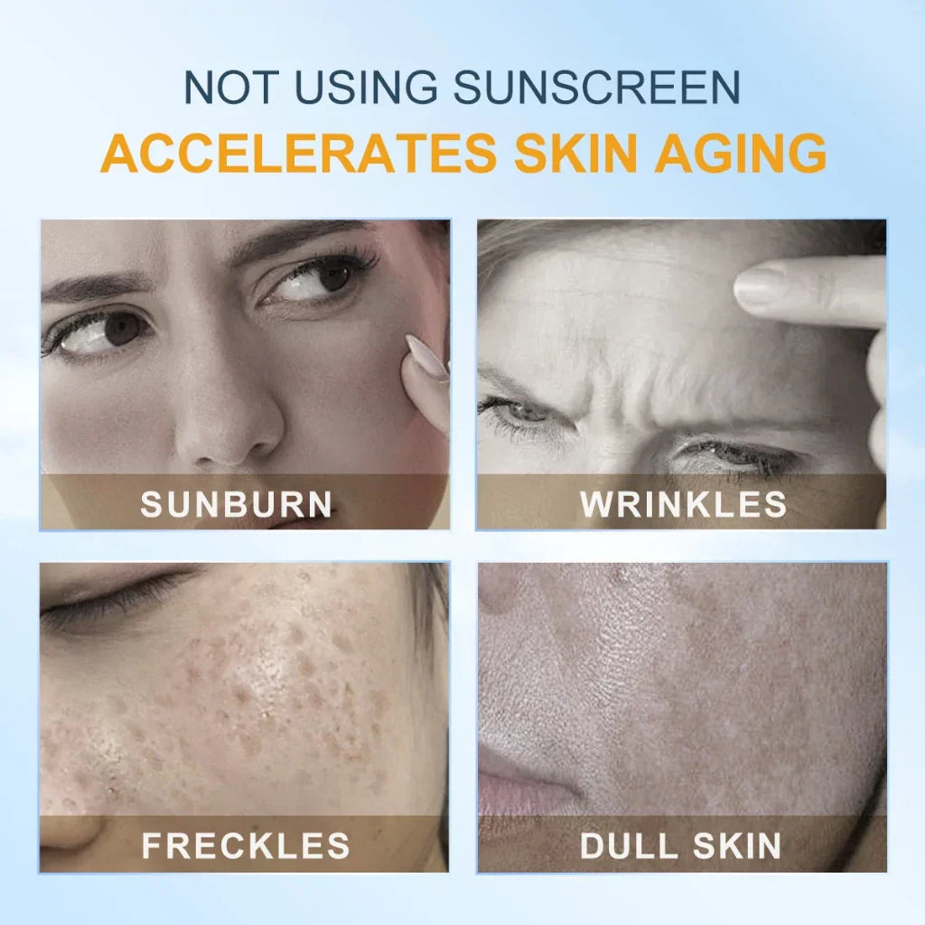 كريم واقي من الشمس SACE LADY SPF50+++، خفيف الوزن، غير لزج، يحمي من الأشعة فوق البنفسجية UVA/UVB، مرطب وملطف لجميع أنواع البشرة